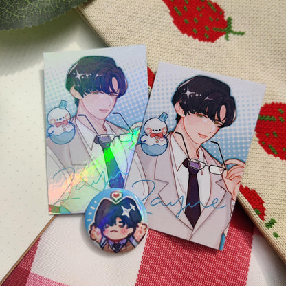 Zayne Love and Deepspace LI Photocards A5 PRINT holographic, handmade, LADS, mephisto, xavier, sylus, rafayel, caleb, pc, poca