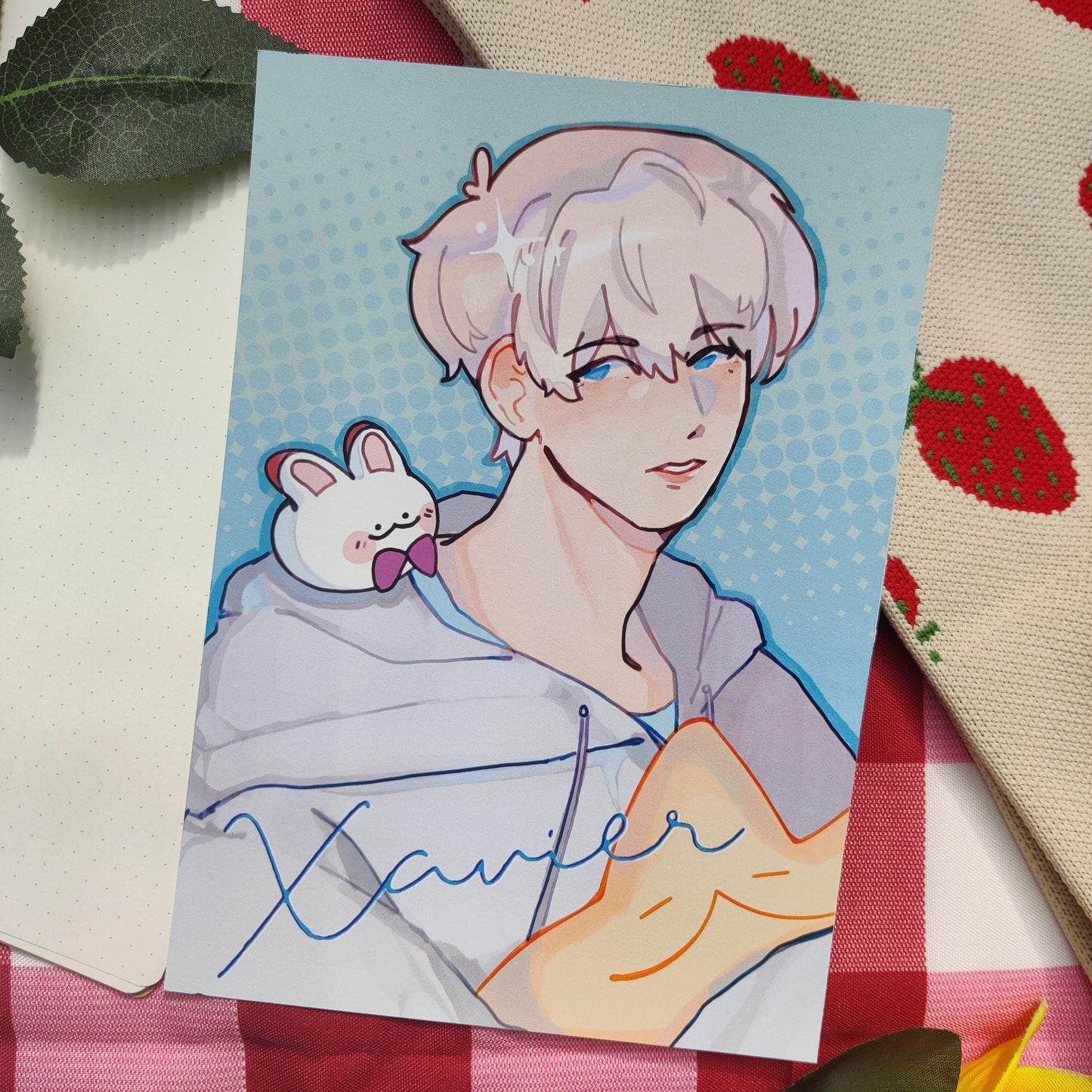 Xavier Love and Deepspace LI Photocards holographic, handmade, LADS, mephisto, sylus, zayne, rafayel, caleb, pc, poca, A5 art PRINT