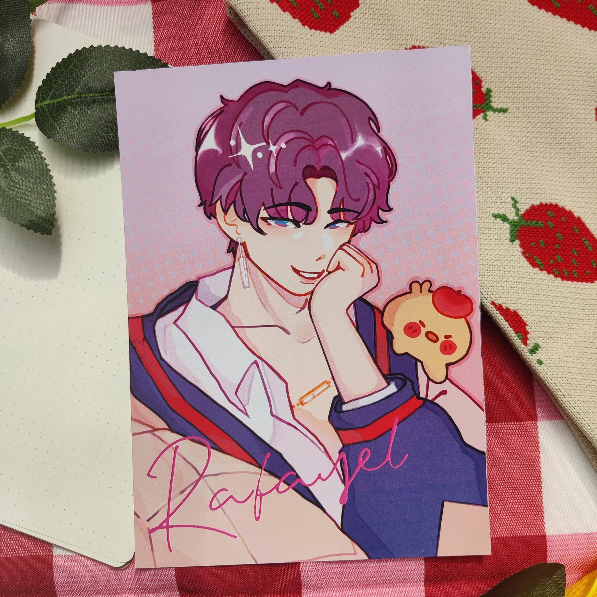 Rafayel Love and Deepspace LI Photocards holographic, handmade, LADS, fishie, mephisto, xavier, zayne, sylus, caleb, pc, poca, A5 art PRINT