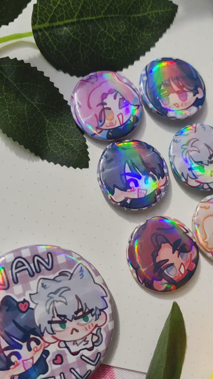 ALIEN STAGE Silly Character BADGE 32mm Skrunkly Till, Ivan, Mizi, Sua, Hyuna, Luka, alnst, anakt garden, ivantill, mizisua, hyuluka, ita bag