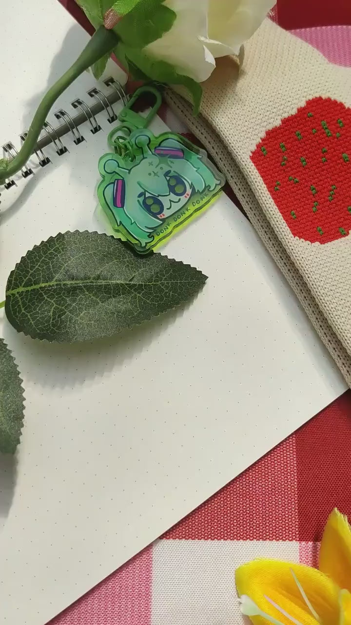 VOCALOID, Glorp Hatsune Miku, Kagamine Rin, Kagamine Len lien donk silly meme aeiou, ita bag, deco, star, accessory, Acrylic keychain Charm